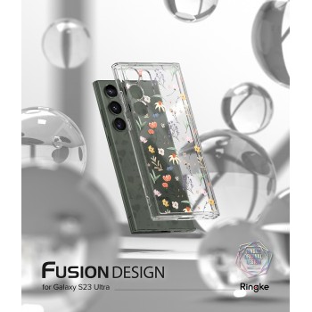 Samsung Galaxy S23 Ultra Ringke Fusion Design Case - Floral