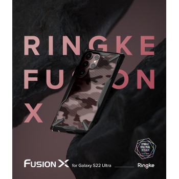 Samsung Galaxy S22 Ultra Ringke Fusion X Case - Black