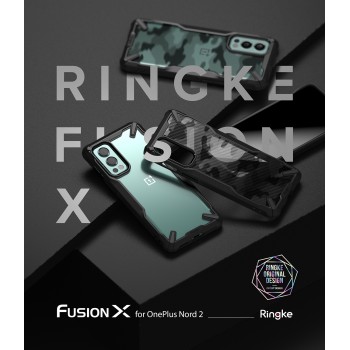 OnePlus Nord 2 Ringke Fusion X Case - Black