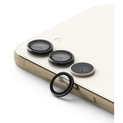 Samsung Galaxy S23/S23 Plus Camera Lens Frame Glass -  Black