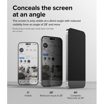 iPhone 14 Pro Ringke Privacy Glass (Anti Spy)