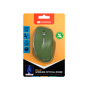 Canyon  Wireless Optical Mouse With “Blue LED” Sensor MW-21 