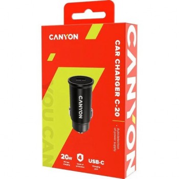 Canyon C-20 Car Charger CNS-CCA20B - Black