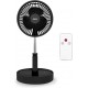 Jocca Wireless Portable Fan With Remote  Control - Black