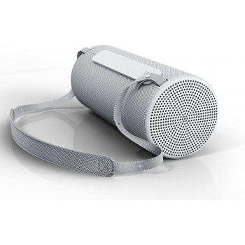 WE by Loewe. HEAR 2 Outdoor/Indoor Bluetooth Speaker, Splashproof Portable Rechargeable Mini 60 Watt Wireless Speaker with Crystal Clear Audio Quality & Long Battery Life - Cool Grey
