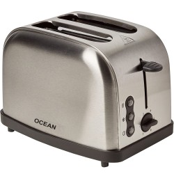 Ocean Stainless Steel 2 Slice Toaster - Silver
