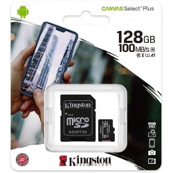 KINGSTON MICRO SD CARD WITH ADAPTER 128GB