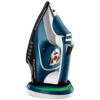 Russell Hobbs 26020 Cordless One-Temperature Steam Iron, Plastic, 2600 W, 350 milliliters, Blue/White
