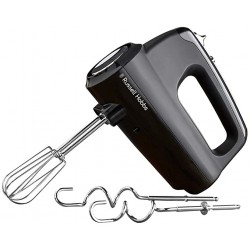 Russell Hobbs 24672 Desire Hand Mixer, Electric Hand Whisk and Dough Mixer Attachments, Matte Black, 350 W