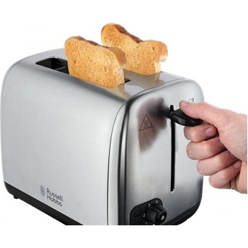 Russell Hobbs 24080-56 Toaster for Two Slices Adventure-24080-56, Silver