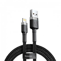 Baseus Cafule Cable Durable Nylon Braided Wire USB / Lightning QC3.0 2A 3M (CALKLF-RG1) - Black