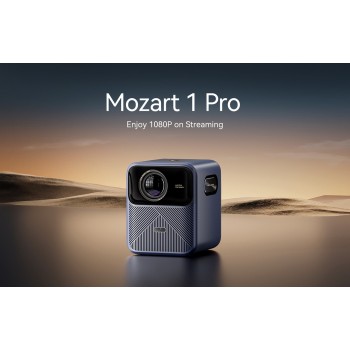 Wanbo Mozart 1 Pro Projector (900ANSI, 1080p, Google TV 11, Auto focus, DRM L1) - Blue