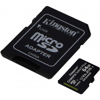 Kingston Micro SD card with Adapter 64GB