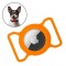Apple AirTag Case Silicone Flexible Cover Collar Loop Case For Pet Dog/Cat - Orange