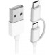 Xiaomi Mi USB Cable 2-in-1 (Micro USB and USB Type C) 1m - White 