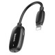 Baseus Converter L51 3-in-1 iP Male to Dual iP & 3.5mm Female Adapter - Black