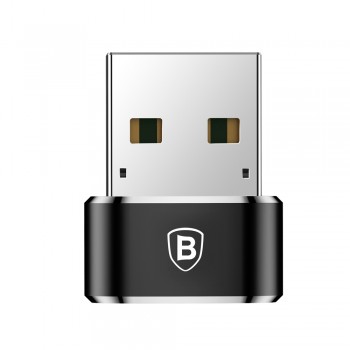 Baseus converter USB Male to Type-C Female Adapter Connector - Black