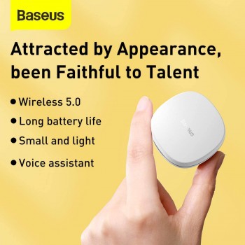 Baseus Earphone Bluetooth Encok WM01 True Wireless - White