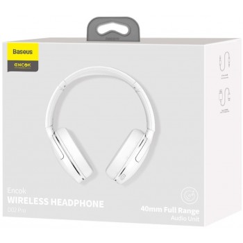 Baseus Encok Wireless headphone D02 Pro - White