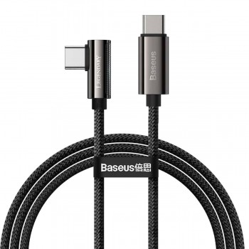Baseus Legend Series Elbow Fast Charging Data Cable Type-C to Type-C 100W 2m - Black