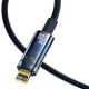 Baseus Explorer Series Auto Power-Off Fast Charging Data Cable Type-C to IP 20W 1m - Blue