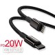 Baseus Tungsten Gold Fast Charging Data Cable Type-C to iP PD 20W 1m - Black