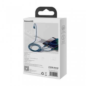 Baseus Superior Cable USB - Lightning / micro USB / USB Type 3,5 A 1,5m - Blue