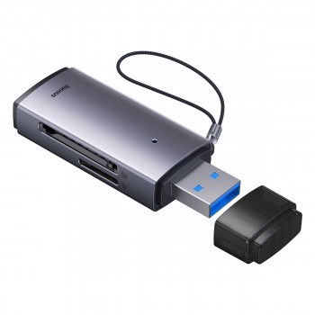 Baseus Lite Series adapter SD / TF USB card reader - Gray