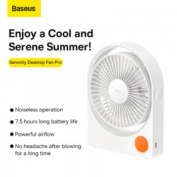 Baseus Serenity Desktop Fan Pro - White