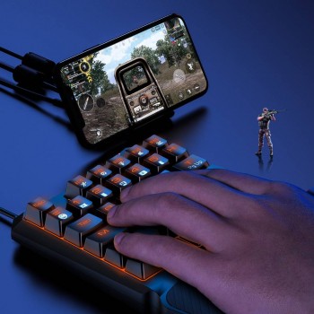 Baseus Game Tool GAMO One-Handed Gaming Keyboard - Black