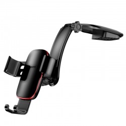 Baseus Car Mount Metal Age Gravity Phone holder (Connecting Rod Type)  - Black