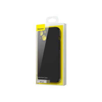iPhone 13 Baseus Liquid Silica Gel Protective Case - Black