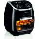 Ariete 4619, Electric Oven Air Fryer, Frying without oil and fats, 2000 Watt, 11 Liters, Max temperature 200 °, 3 Grids, Rotating Basket and Rotisserie, Internal Light - Black