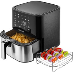 COSORI 5.5LTR PREMIUM AIR FRYER CP258 STAINLESS STEEL WITH DEHYDRATE