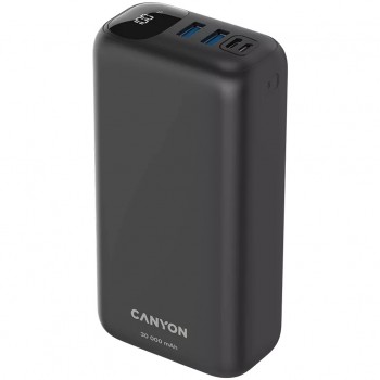 Canyon 30000 mAh Power Bank - Black (PB-301)