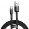 Baseus Cafule 1M Cable USB For Type-C 3A CATKLF-BG1 - Gray+Black