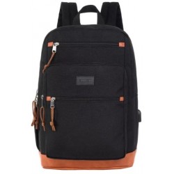 Canyon Backpack for 15.6" laptops BPS-5 - Black/Brown