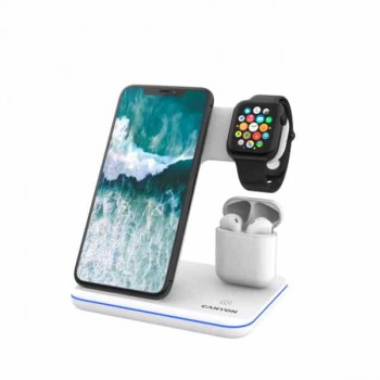 Canyon 3 in 1 Wireless Charging Station - White 