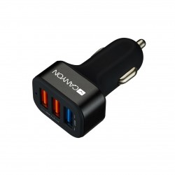 Canyon Triple USB Car Charger 2.4A - Black