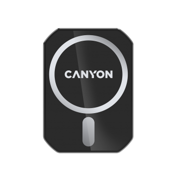 Canyon Magnetic car holder and wireless charger, 15W，Input: USB-C: 5V/2A, 9V/3A;Output: 5W, 7.5W, 10W, 15W