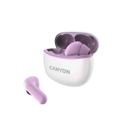 Canyon TWS-5 Bluetooth Headset With Mic - White/Purple