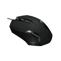 Canyon Wired Optical Mouse for Daily work CM-02 - Black