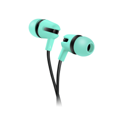 Canyon Stereo earphones with flat cable and microphone SEP-4 - Green 