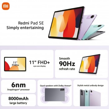 Xiaomi Redmi Pad SE 256/8GB WiFi 11" - Purple