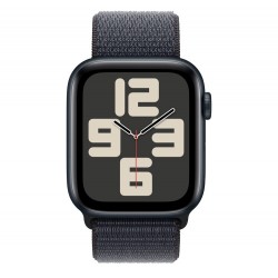 Apple Watch SE (2024) 40mm Midnight Aluminium Case with Midnight Sport Loop