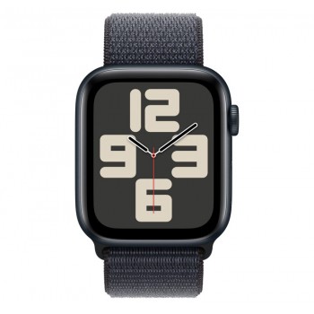 Apple Watch SE (2024) 40mm Midnight Aluminium Case with Midnight Sport Loop