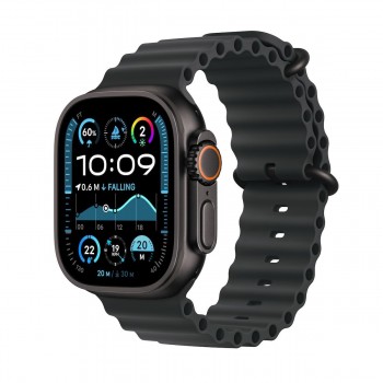 Apple Watch Ultra 2 49mm Black Titanium Case with Black Ocean Band EU