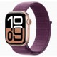 Apple Watch Series 10 (GPS) 42mm - Rose Gold Aluminium Case with Plum Sport Loop