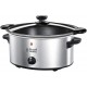 Russell Hobbs 22740-56 Slow Cooker @ Home, Crock Pot, Electric Slow Cooker, 3 Temperature Settings, 3.5l, Stainless Steel / Black