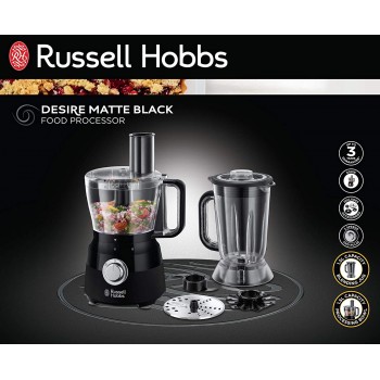 Russell Hobbs Desire Food Processor/600W - Matte Black